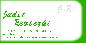 judit reviczki business card